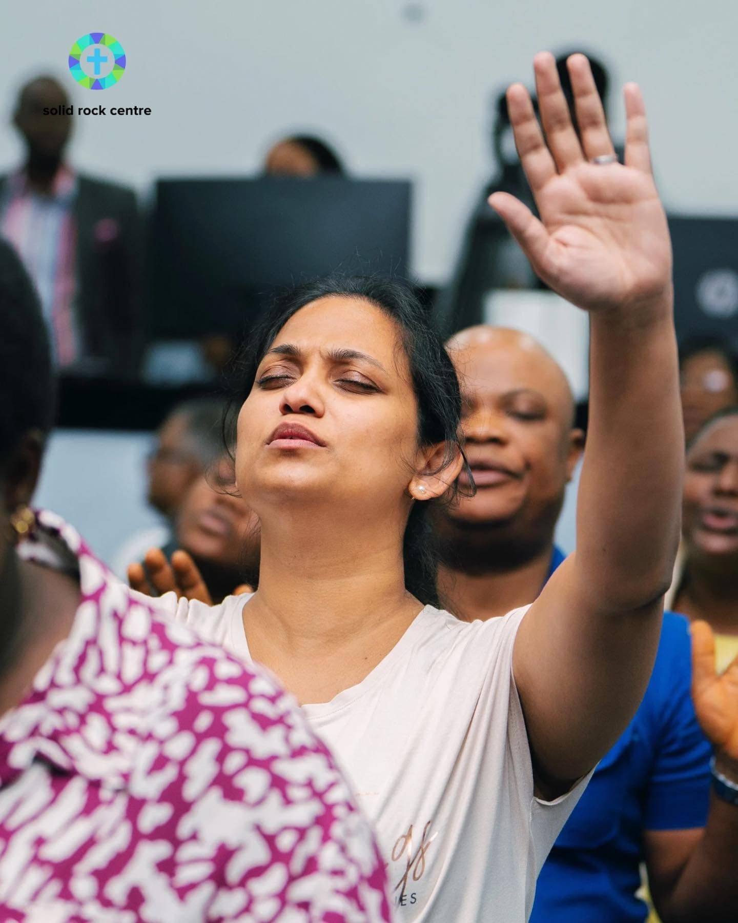 Worshippers at Solid Rock Dublin